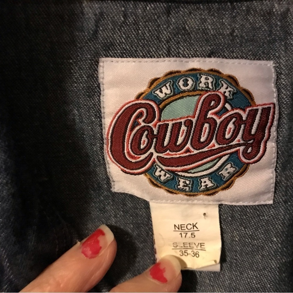 Work Cowboy Wear Denium Shirt - Picture 2 of 7